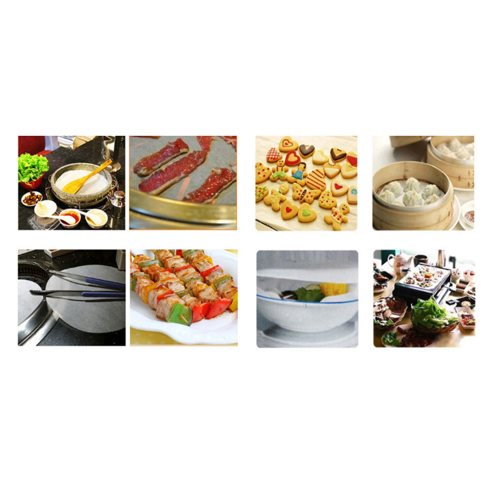 Kitchen Paper For Baking - 50Pcs Barbecue Paper Non Stick Round