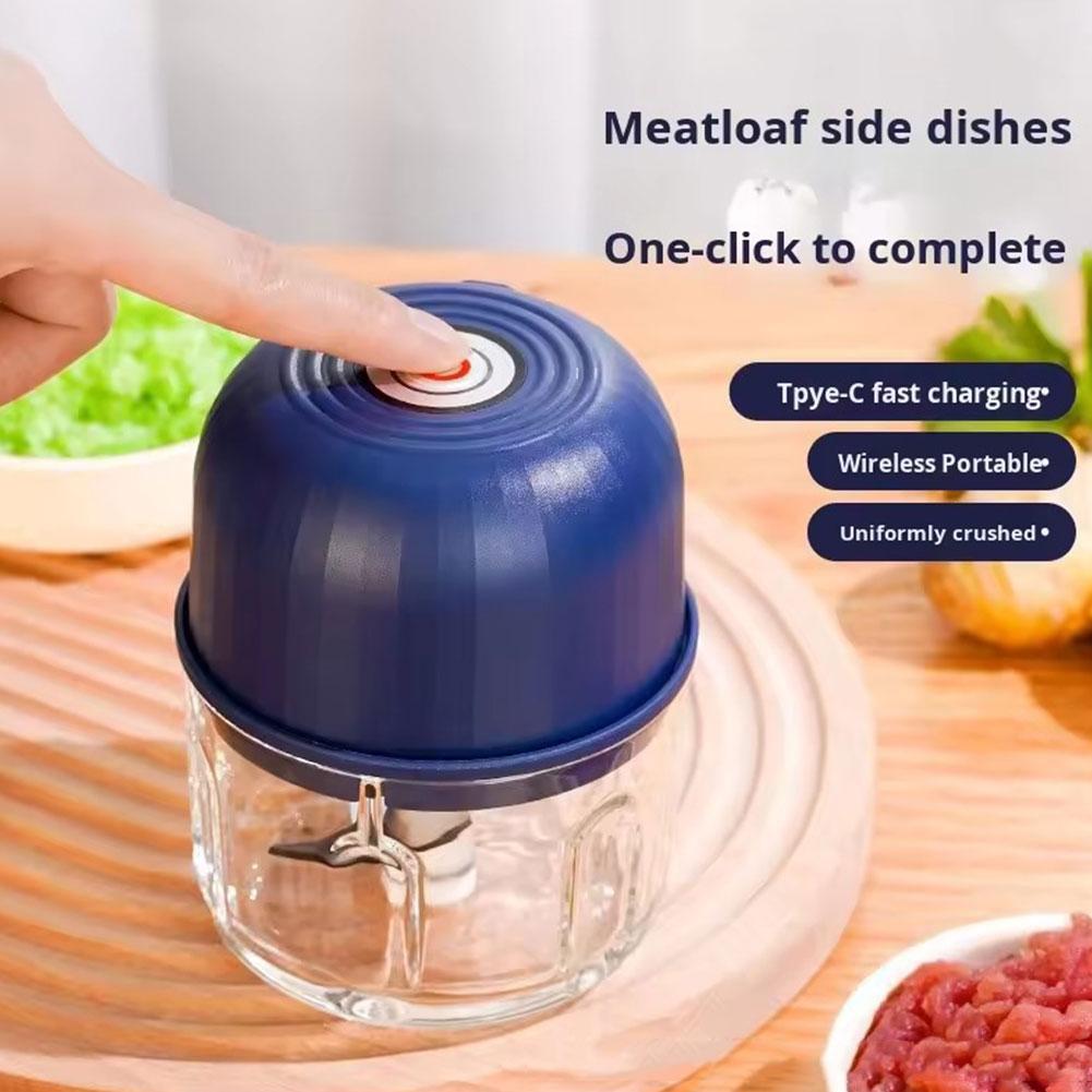 Miniature Baking Kitchen - Mini Electric Garlic Chopper Portable USB