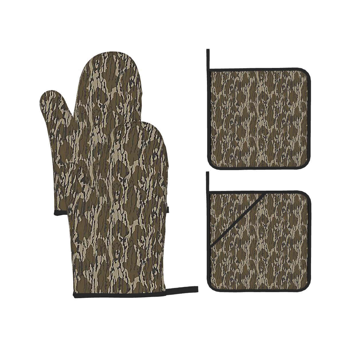 Kitchen Baking Island - Everything Bottom Lands Camo Oven Mitts