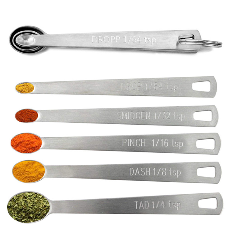 Miniature Baking Kitchen - Practical 5pcs/Set Mini Measuring Spoon Baking