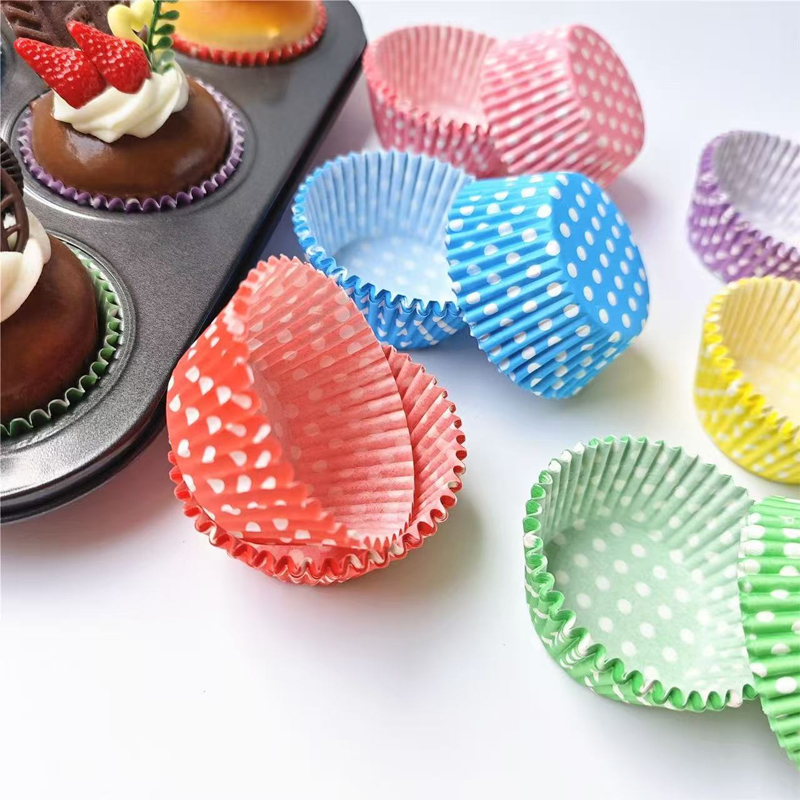 100Pcs Polka Dot Cake Paper Li - огляд і ціна Kitchen Paper For Baking