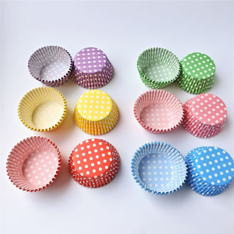 100Pcs Polka Dot Cake Paper Li - огляд і ціна Kitchen Paper For Baking
