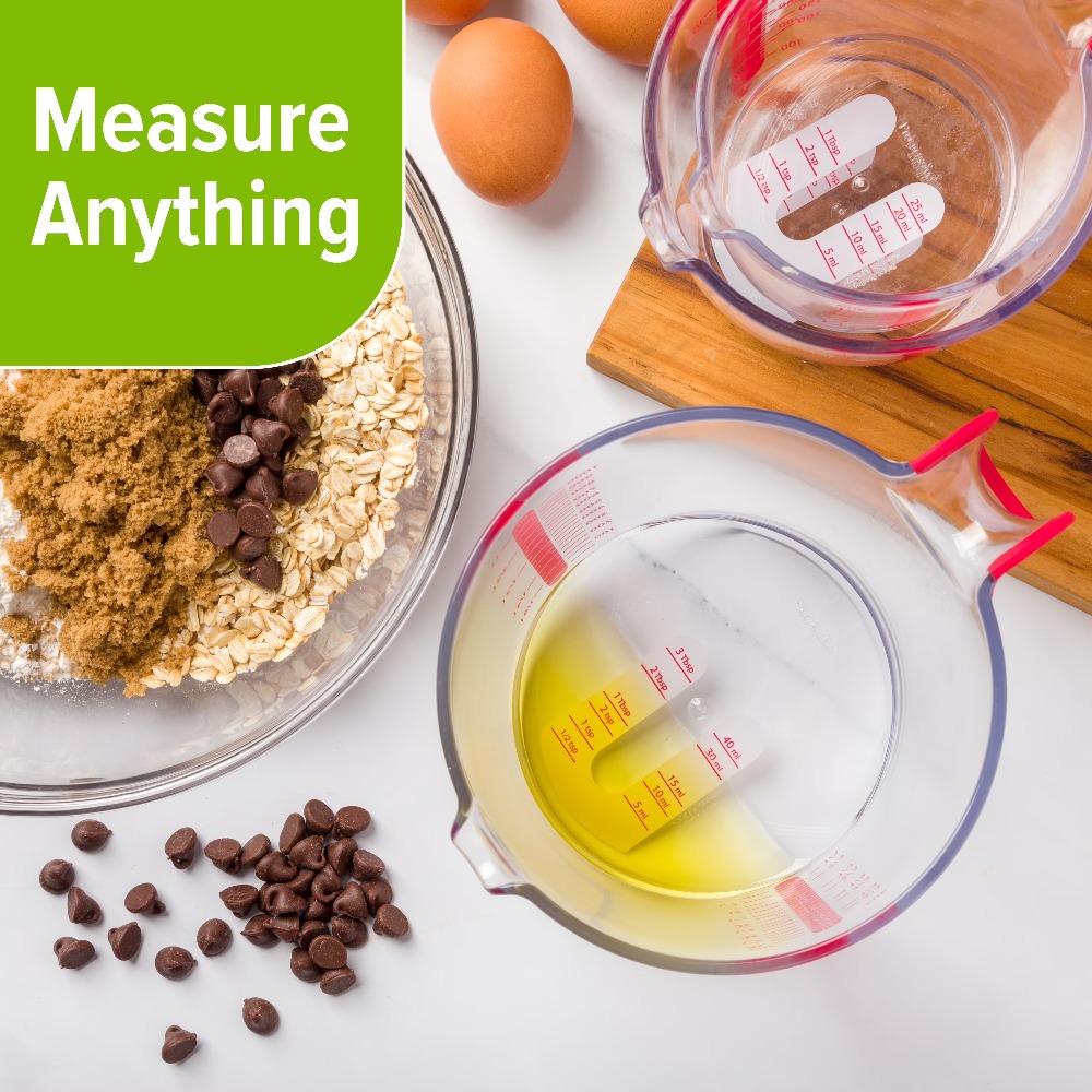 3 Piece Liquid Measuring Cup S - огляд і ціна Kitchen Glass Baking Set