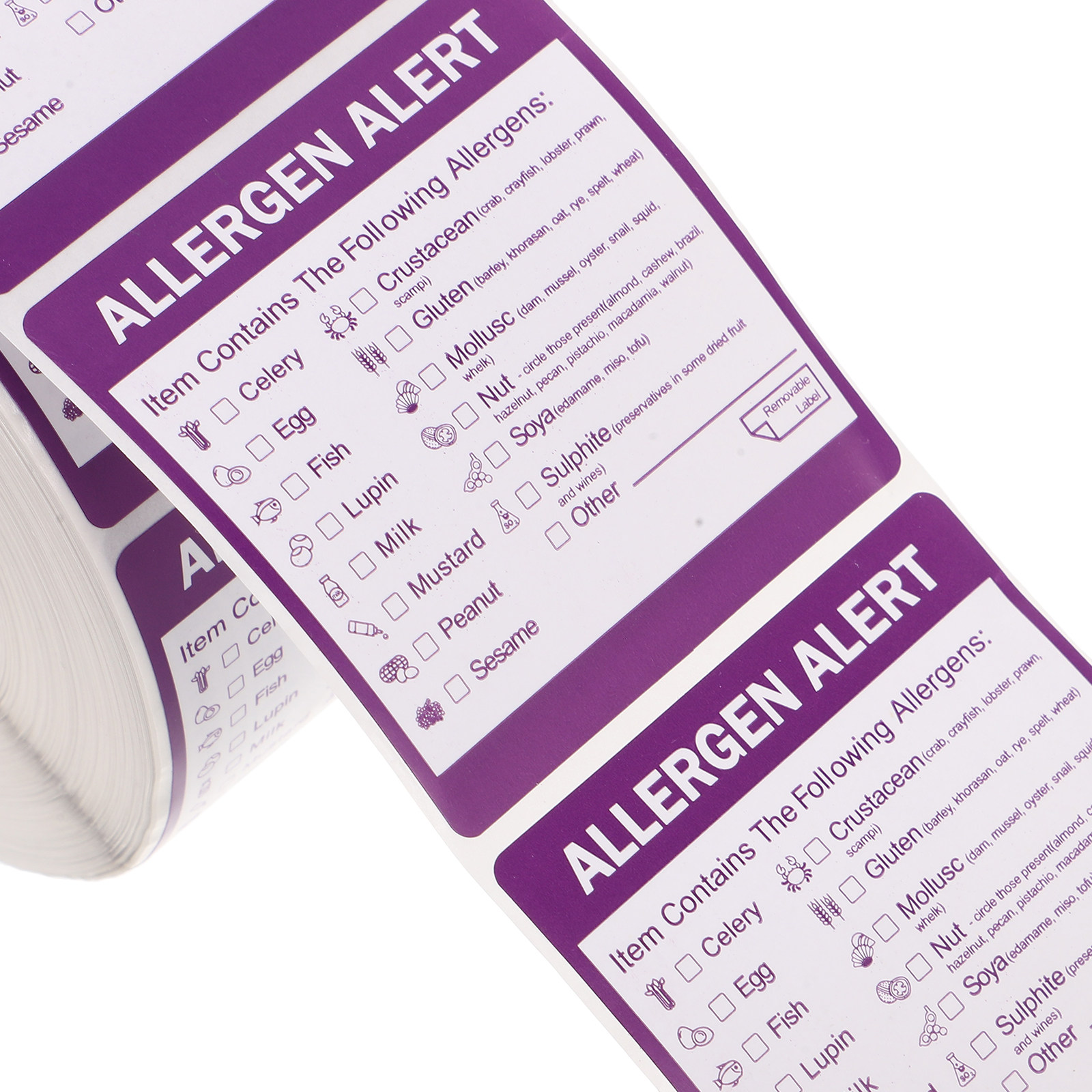 2 Rolls 2 Inch Allergen Label  - огляд і ціна Commercial Kitchen For Baking