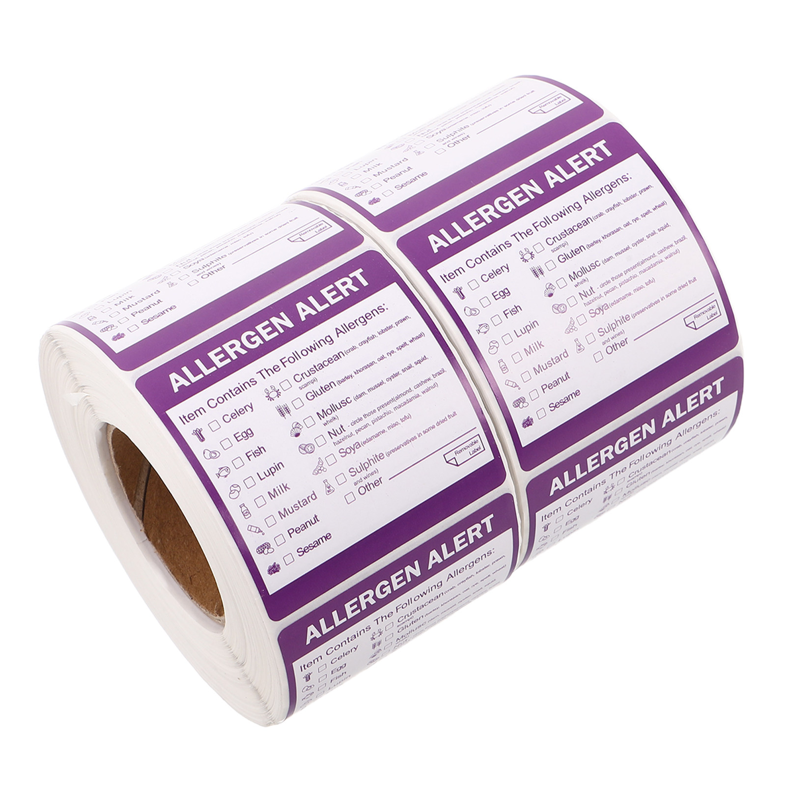 2 Rolls 2 Inch Allergen Label  - огляд і ціна Commercial Kitchen For Baking