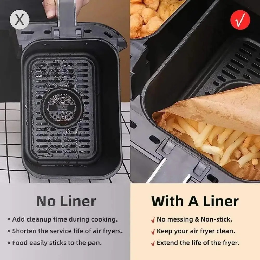 50/100pcs Disposable Air Fryer - огляд і ціна Kitchen Paper For Baking