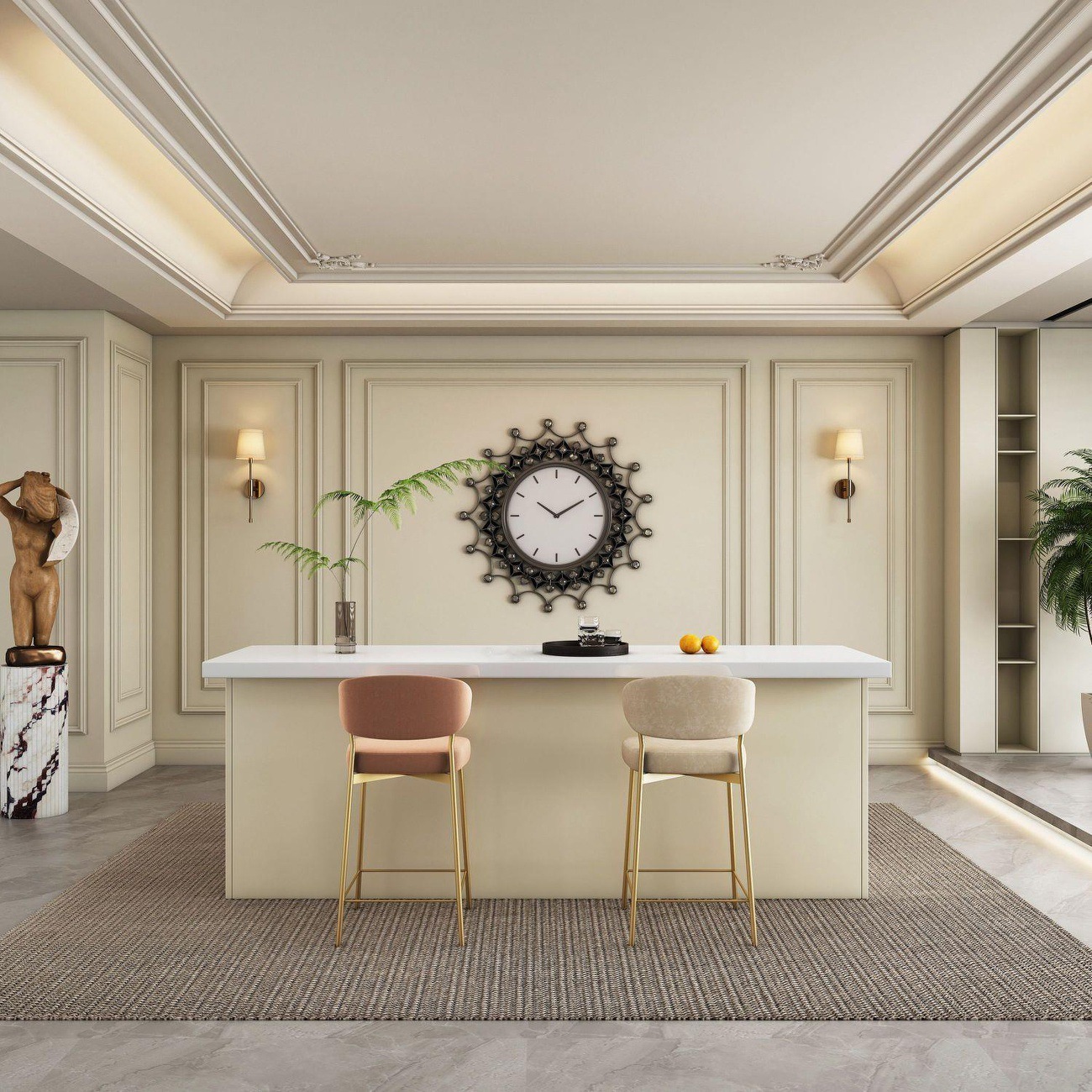 Modern light luxury bar, home  - огляд і ціна Kitchen Island Baking Table