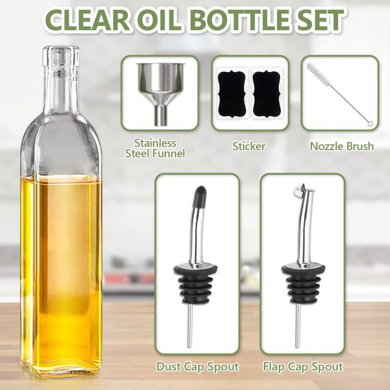 Kitchen Glass Oil Vinegar Disp - огляд і ціна Kitchen Glass Baking Set