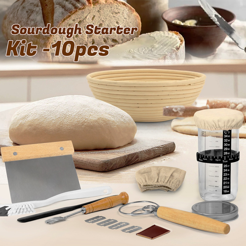 650ml Sourdough Starter Kit Gl - огляд і ціна Kitchen Glass Baking Set