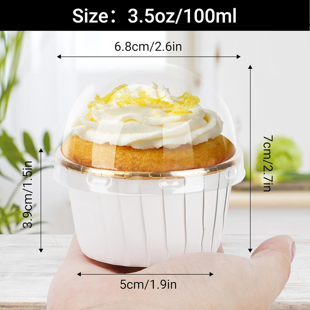50 pcs Muffins Cup Paper Cupca - огляд і ціна Kitchen Paper For Baking