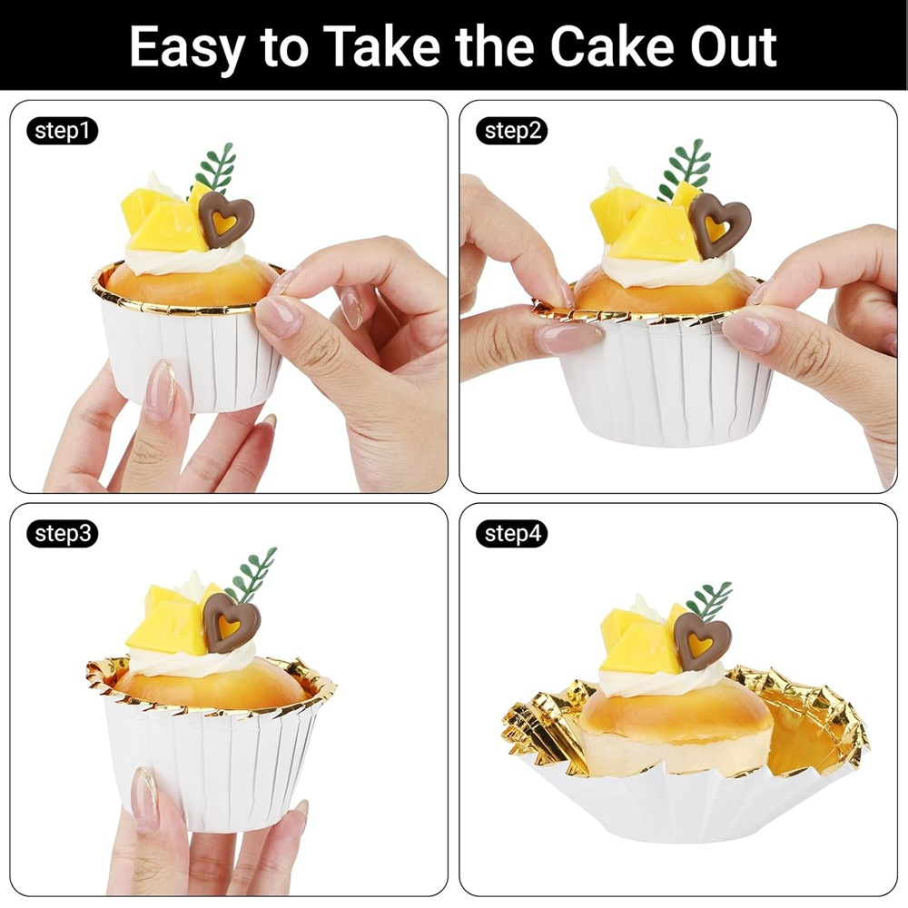 50 pcs Muffins Cup Paper Cupca - огляд і ціна Kitchen Paper For Baking
