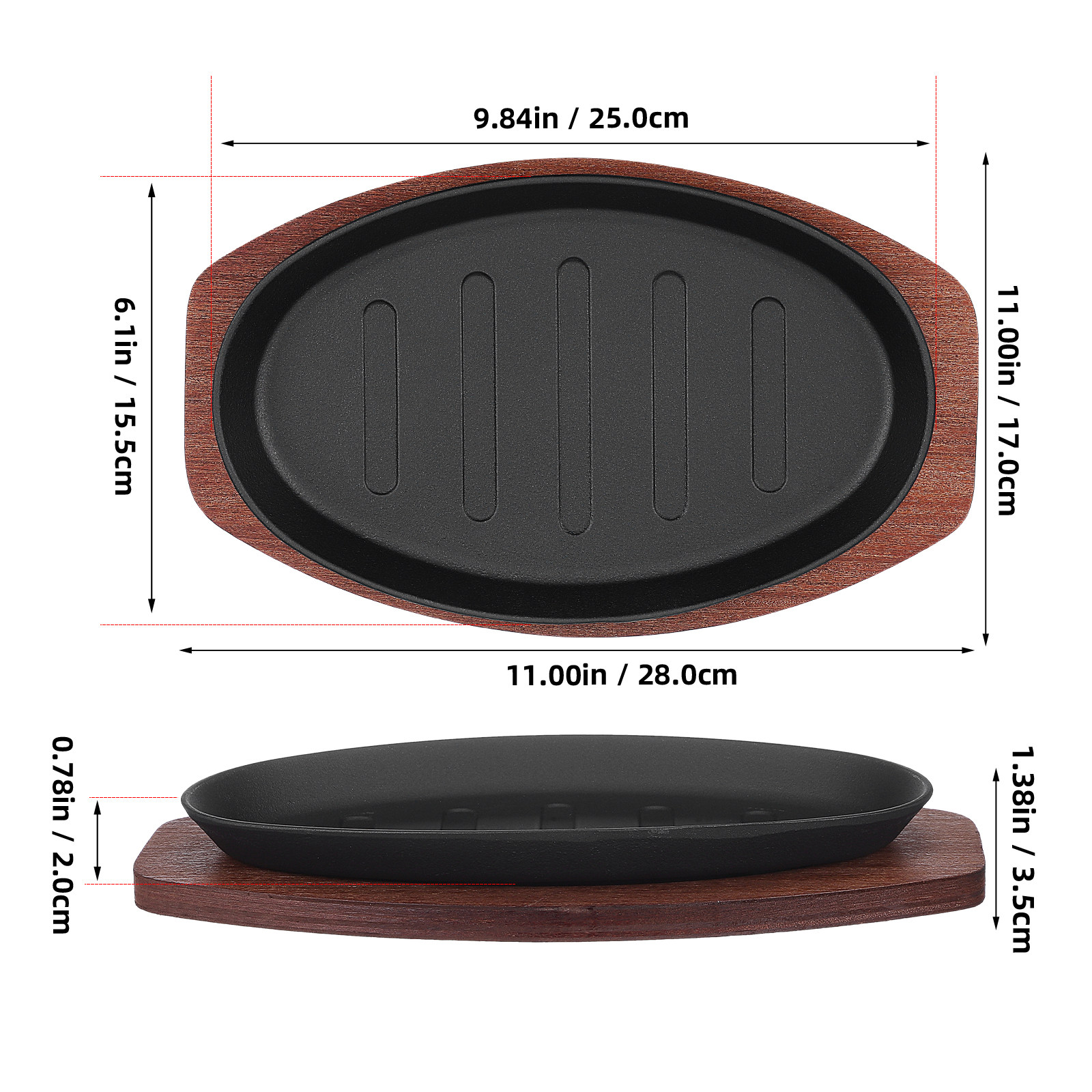 1Set Iron Grilling Pan Steak P - огляд і ціна Kitchen Essentials Baking Tray