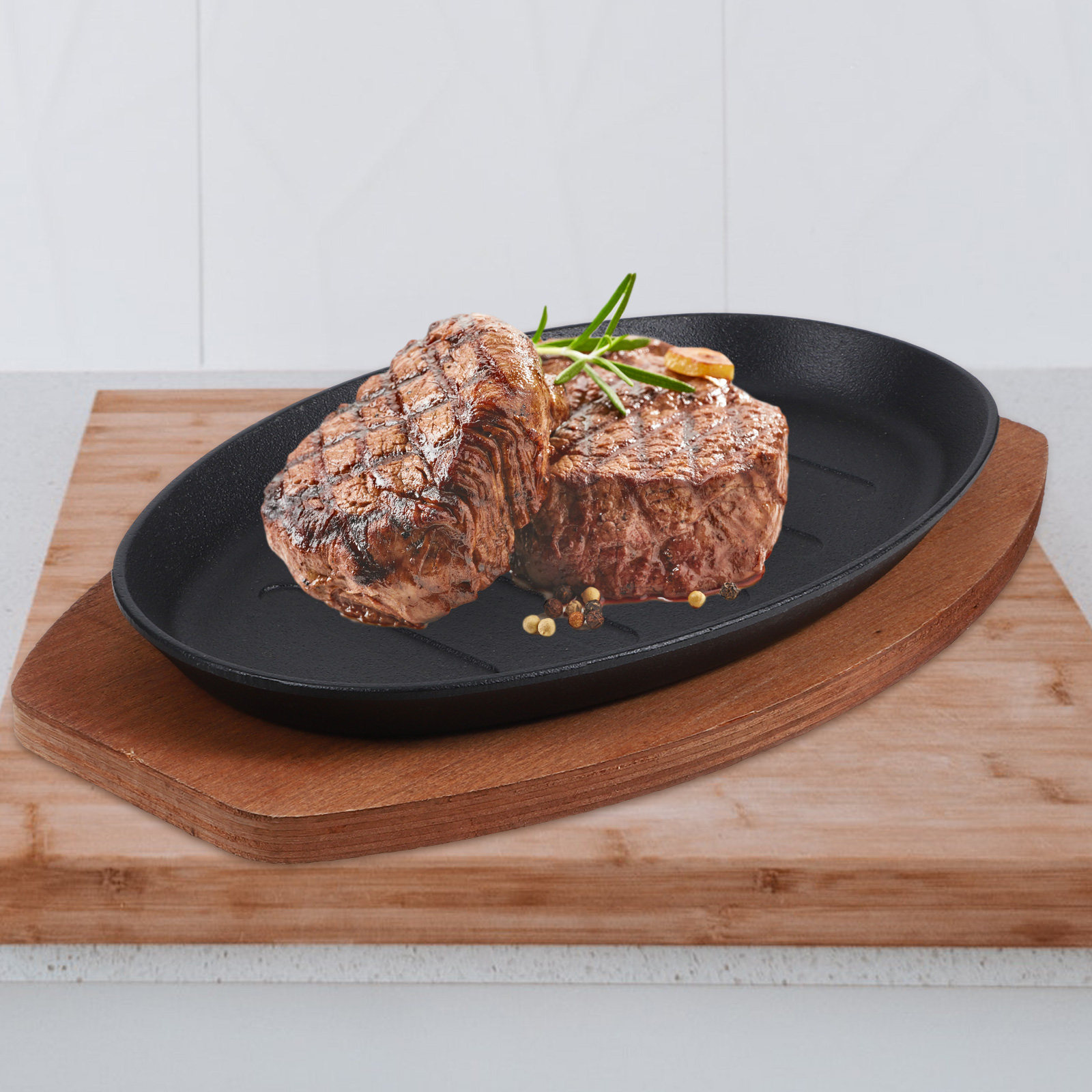 1Set Iron Grilling Pan Steak P - огляд і ціна Kitchen Essentials Baking Tray