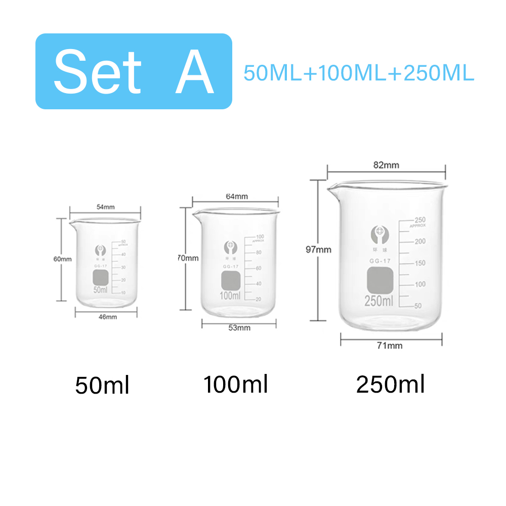 3pcs/Set Glass Measuring Cup S - огляд і ціна Kitchen Glass Baking Set