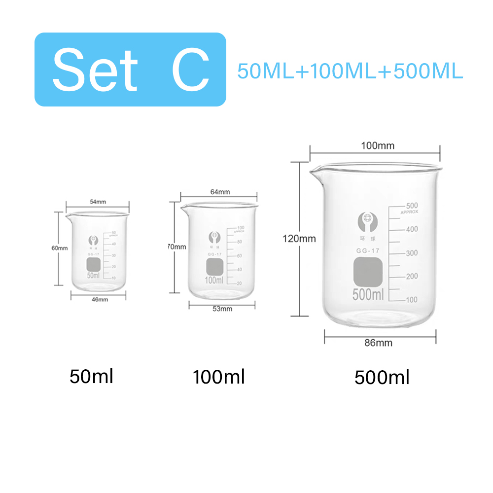 3pcs/Set Glass Measuring Cup S - огляд і ціна Kitchen Glass Baking Set