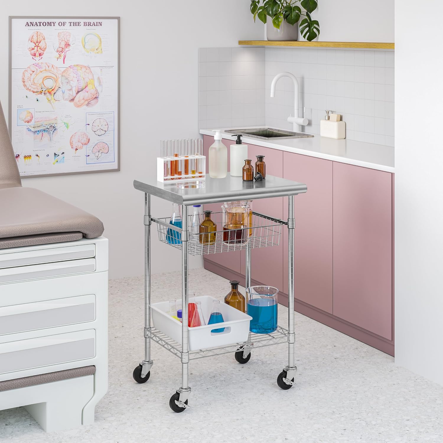 Stainless Steel Commercial Pre - огляд і ціна Kitchen Island Baking Table
