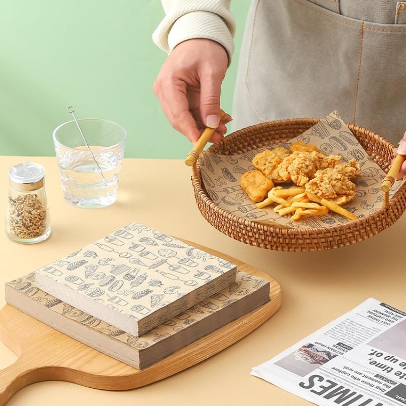 100pcs Oil-Proof Baking Food W - огляд і ціна Kitchen Paper For Baking