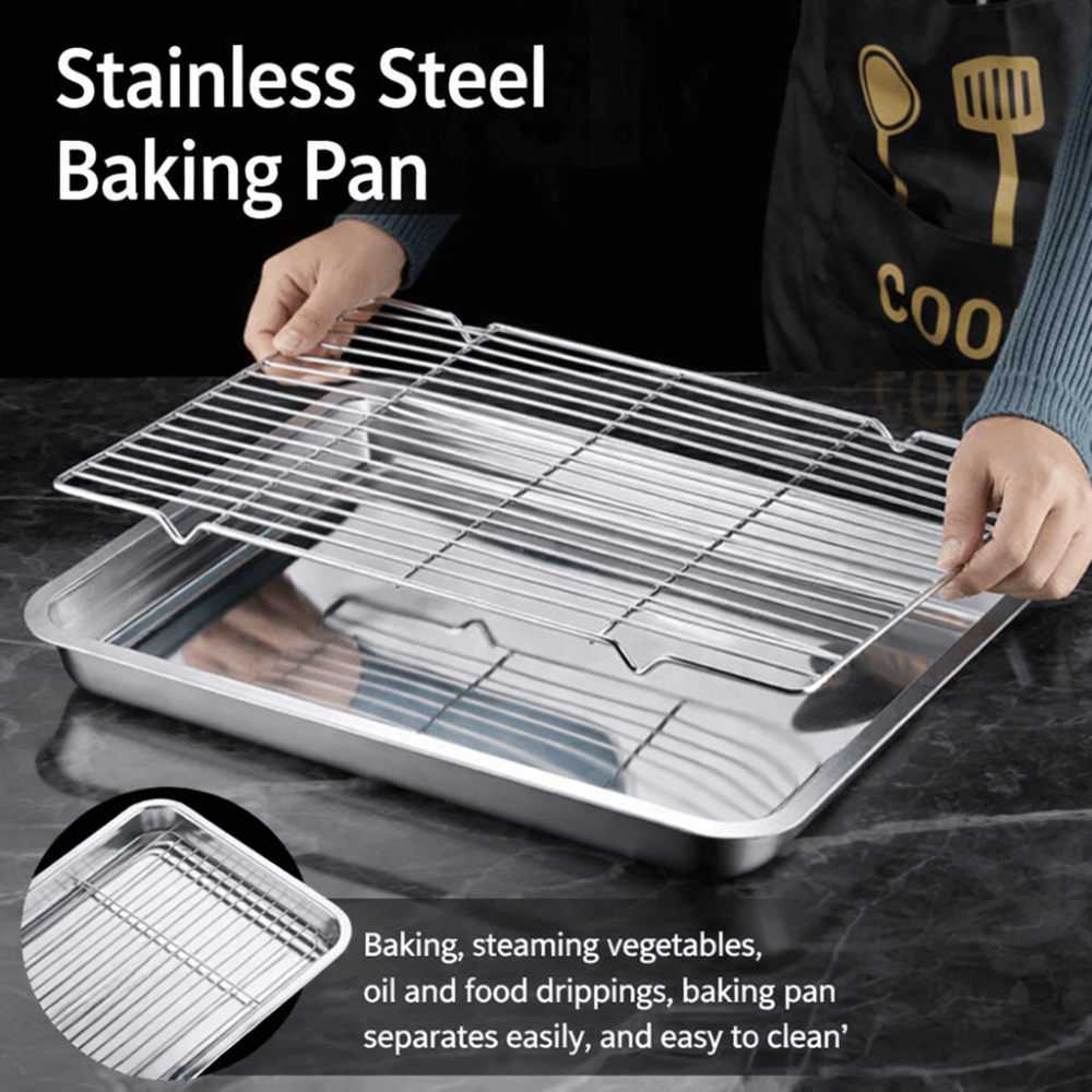 Portable Non-Stick Stainless S - огляд і ціна Kitchen Baking Tray Rack