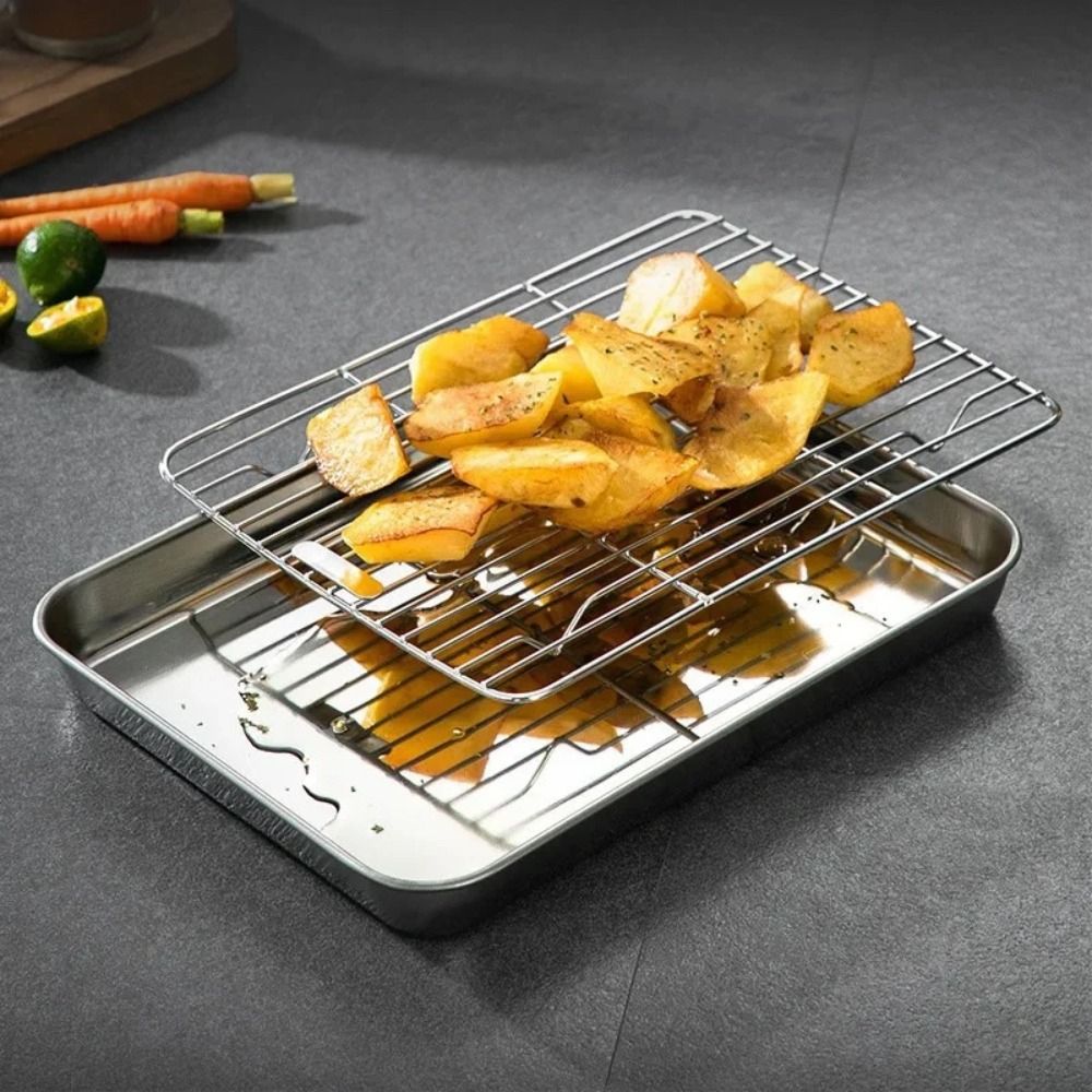 Portable Non-Stick Stainless S - огляд і ціна Kitchen Baking Tray Rack