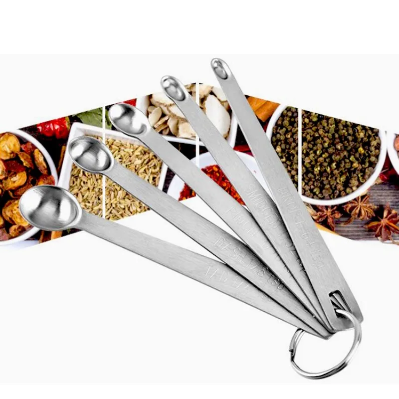 5Pcs Stainless Steel Mini Meas - огляд і ціна Miniature Baking Kitchen