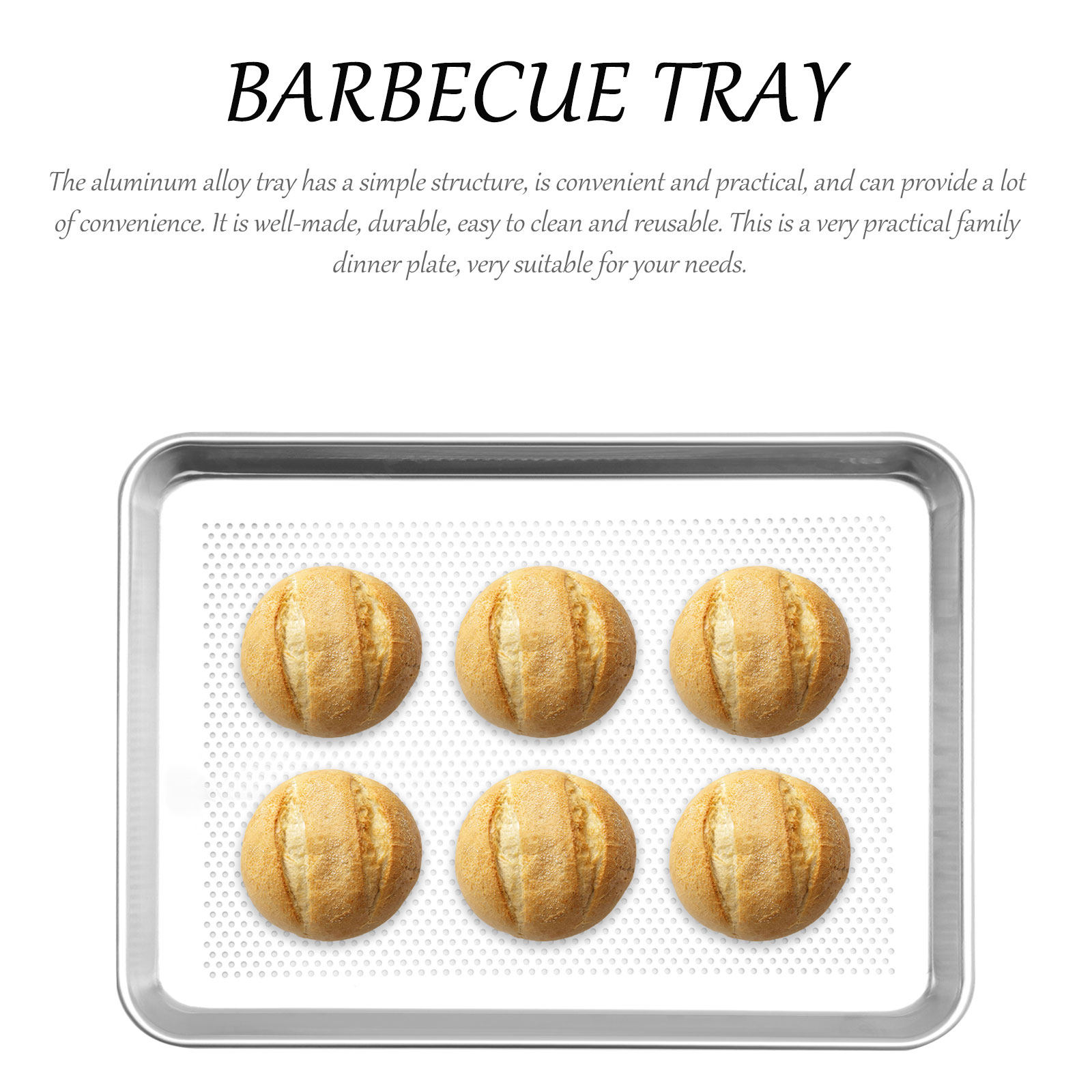 1Pcs Rustproof Aluminium Alloy - огляд і ціна Kitchen Essentials Baking Tray