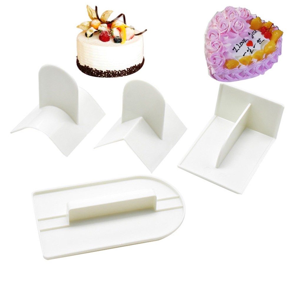 4Pcs Premium Plastic Cake Fond - огляд і ціна Fondant Smoother Set