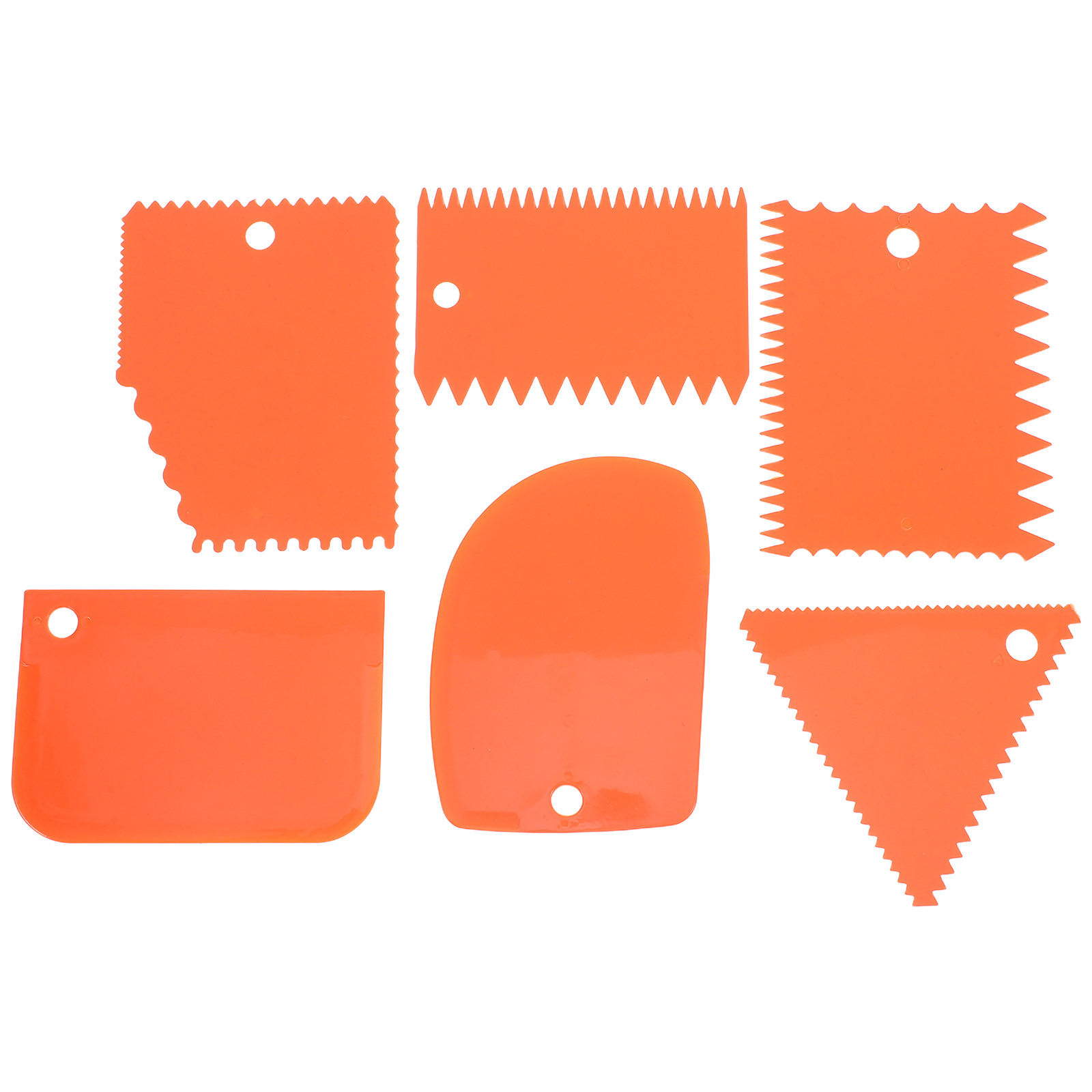 6Pcs Cake Scraper Set Smooth S - огляд і ціна Fondant Smoother Set