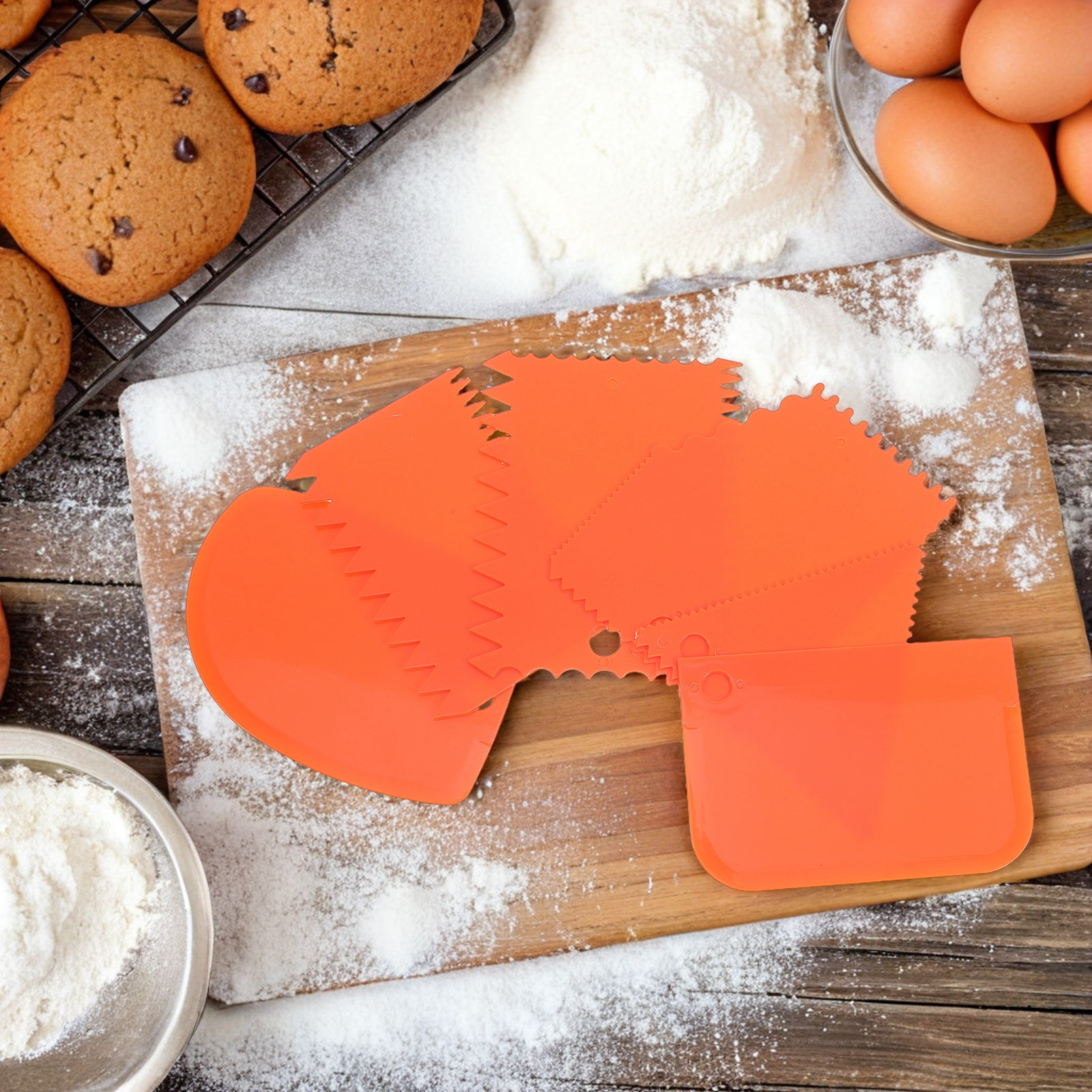 6Pcs Cake Scraper Set Smooth S - огляд і ціна Fondant Smoother Set