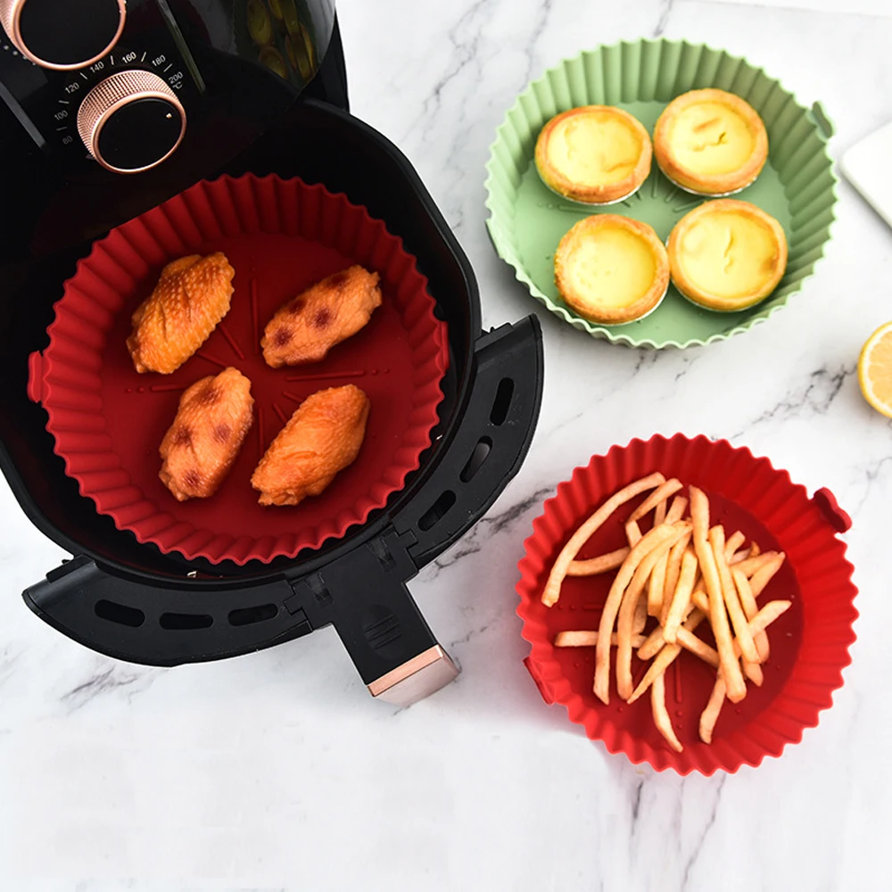 Round Air Fryer Silicone Pot - - огляд і ціна Kitchen Essentials Baking Tray