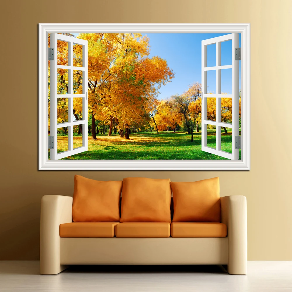 Forest 3D Window Landscape Wal - огляд і ціна Kitchen Queen