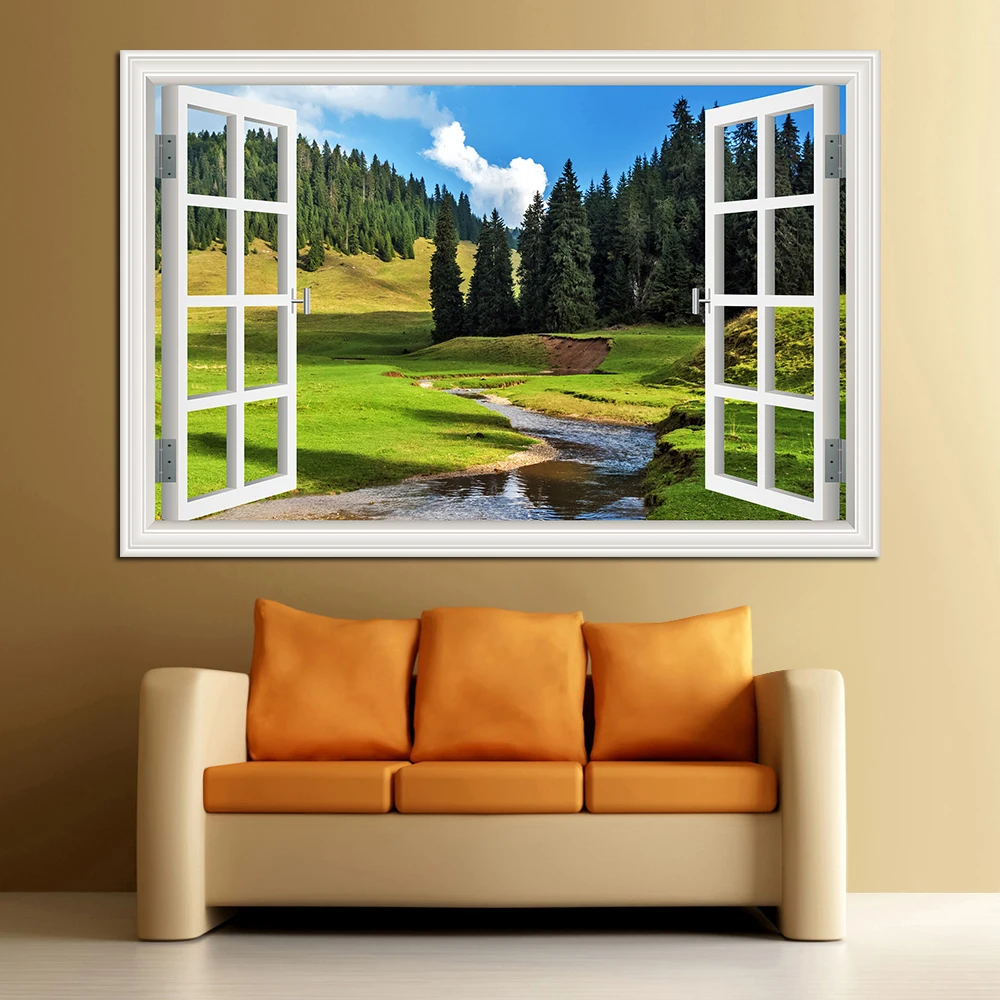 Forest 3D Window Landscape Wal - огляд і ціна Kitchen Queen