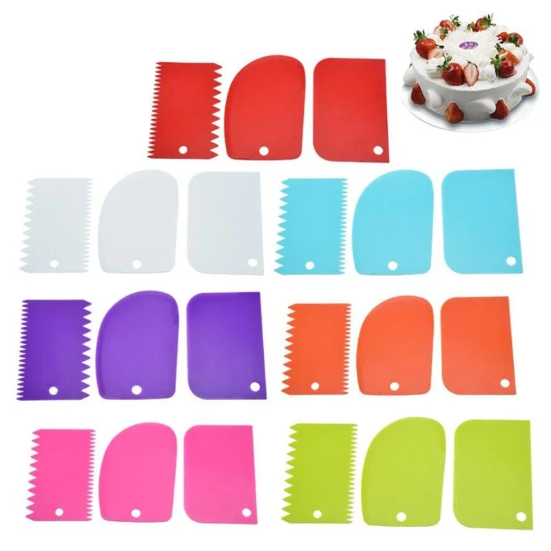 3PCS Cream Scraper Smoother Ir - огляд і ціна Fondant Smoother Set