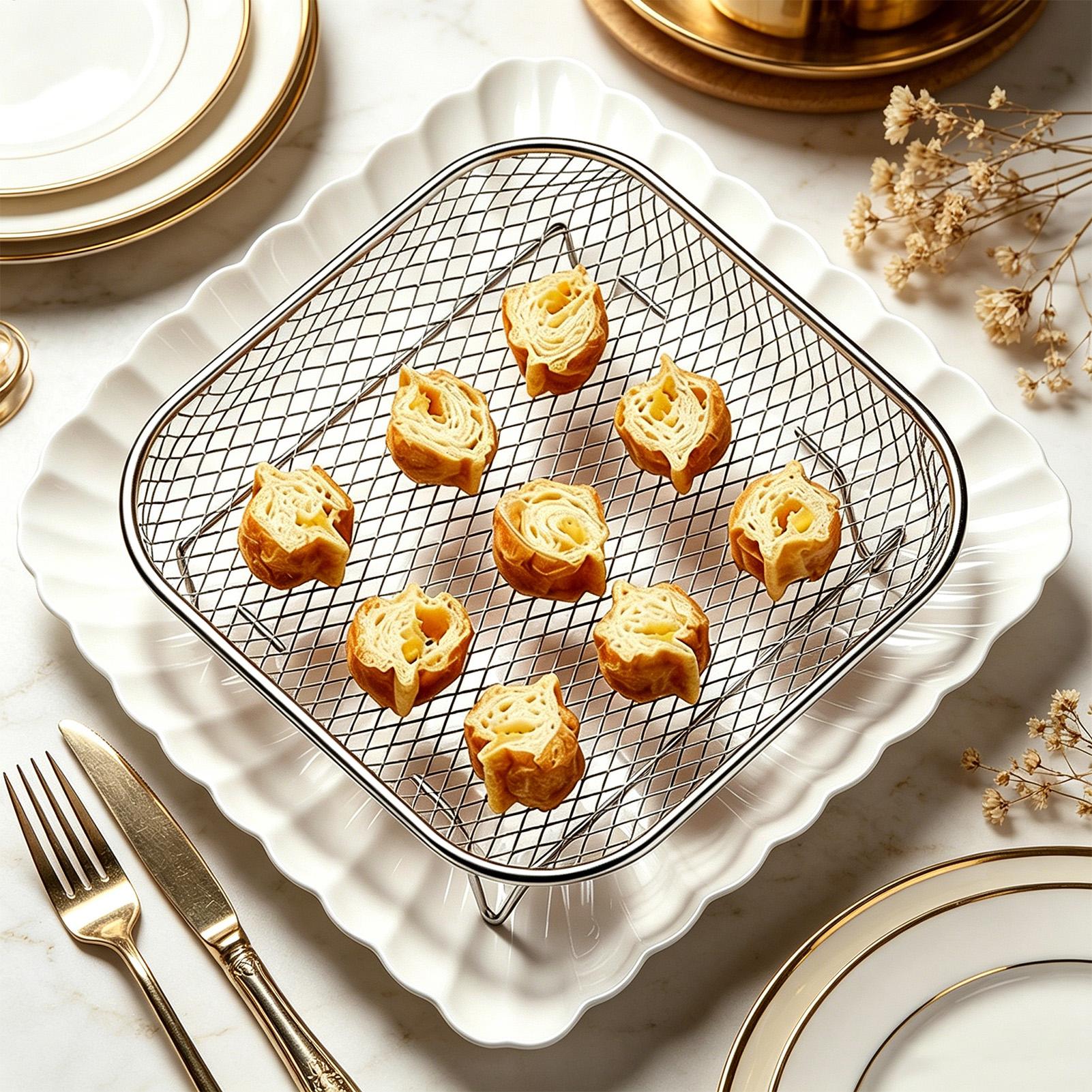 Stackable Air Fryer Grill Rack - огляд і ціна Kitchen Baking Tray Rack