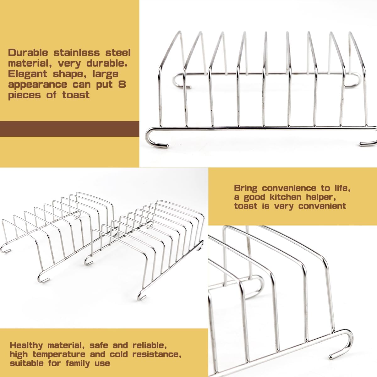 1Pcs Stainless Steel Toast Bre - огляд і ціна Kitchen Baking Tray Rack