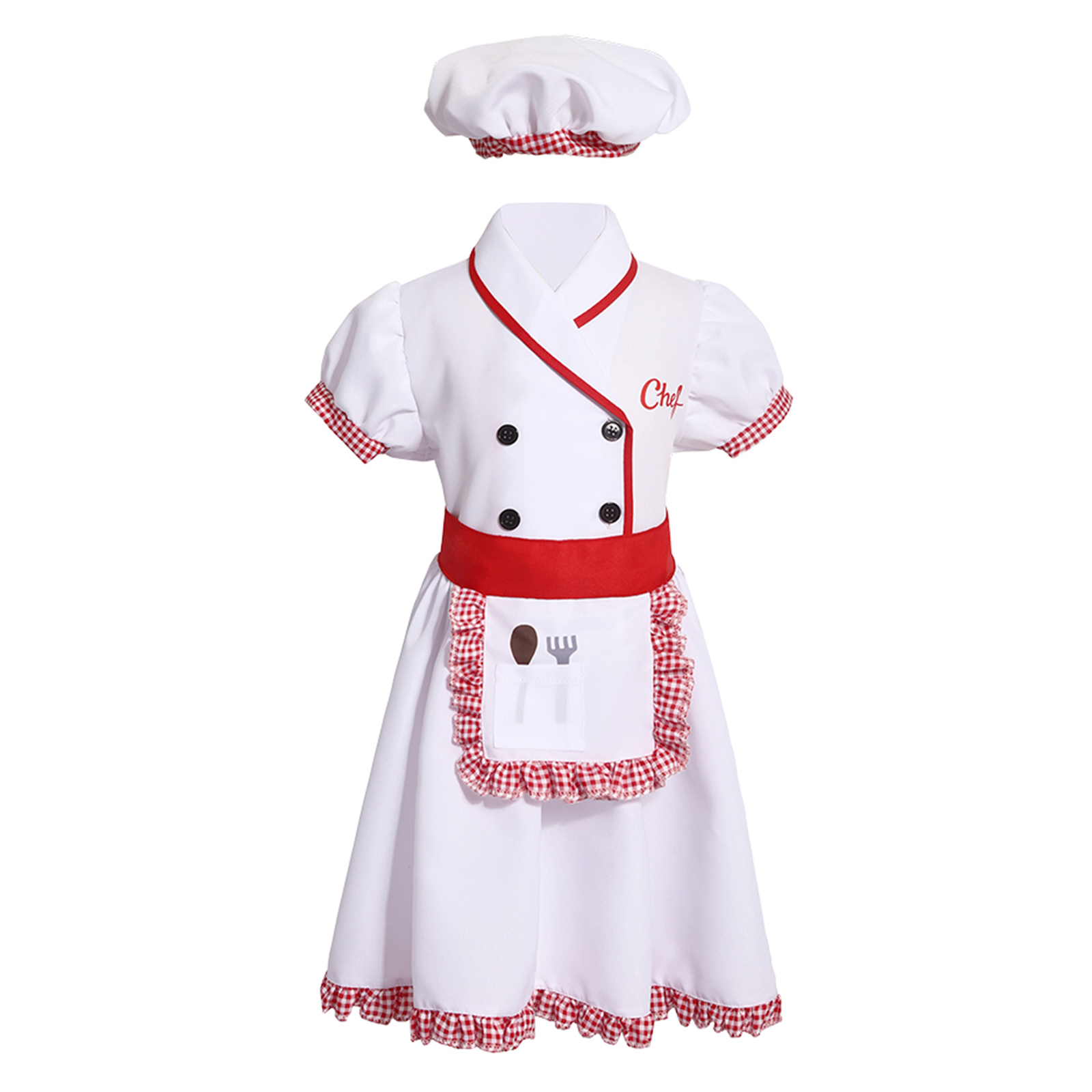 Kids Chef Costume Boys Girls C - огляд і ціна Cooking Chef Xl